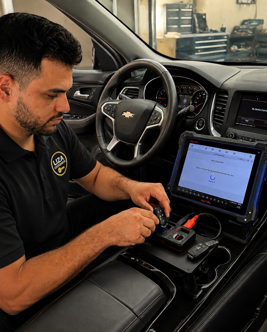 Programming a Chevrolet key with Autel equipment