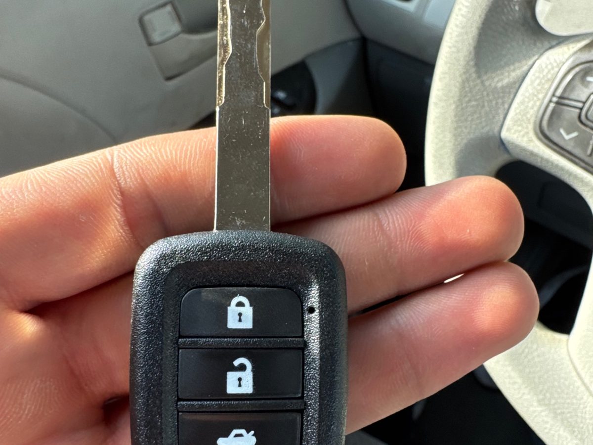 Newly cut and programmed automotive key fob