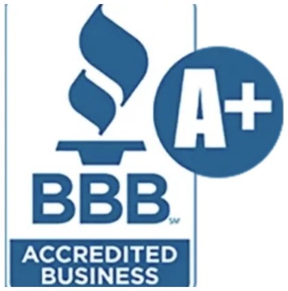 BBB Accredited Business A+ rating badge